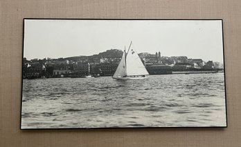 Sail Boat Photograph Mounted On Board - Oversized 46.5'L