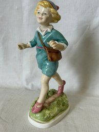 Vintage ROYAL WORCESTER PORCELAIN FIGURE- Titled 'Thursday's Child'