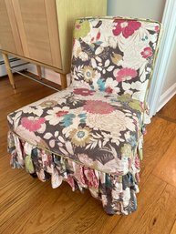 Slipcovered Floral Slipper Chair From Pier 1