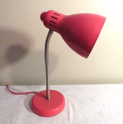 Gooseneck Red Desk Lamp