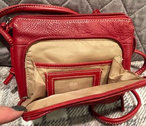 Red Leather Croft & Barrow Purse