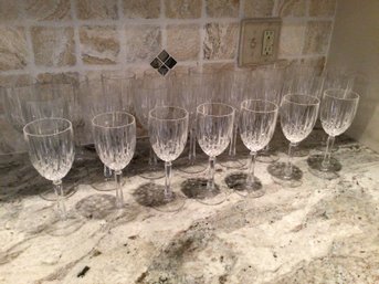 Crystal Stemmed Glass Set Of 23