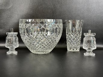 A Dazzling Assortment Of Cut Crystal By Waterford & Others