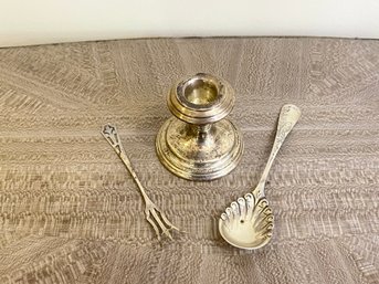 Sterling Fork, Spoon, Candlestick