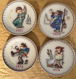 Hummel Collectors Plates 1971,72,73 & 74