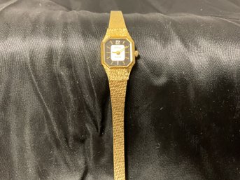 Vintage  Galaxie- Elgin Gold Tone Watch