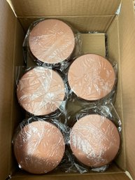 Box Of Eleven Gloss Copper Candle Vessels With Lids