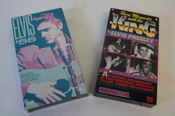 Pair Of Vintage VHS Tapes From The King Elvis Presley - Great Graphics