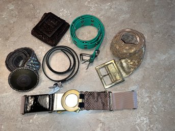 Collection Of 5 Womans Belts