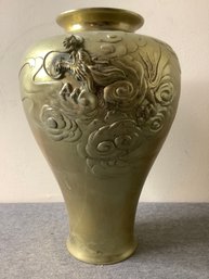 Brass Dragon Vase