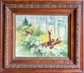 An Original Vintage Watercolor, Signed Rusty