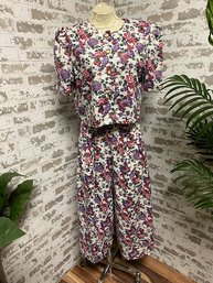 Chic Vintage 2 Piece Romper By Jessica Howard - Size 10