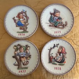 Hummel Annual Collectors Plates 1975,76,77 & 78