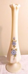 Hand Painted Signed Bristol Glass Bud Vase