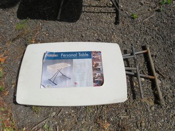 Lifetime  White Personal Folding Table With Label