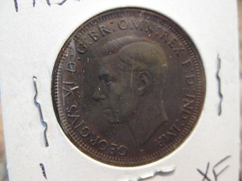 1943  AUSTRALIA  LARGE PENNY -- XF