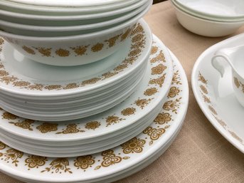 Vintage Corningware Dishes - Wildflower And Golden Butterfly Harvest