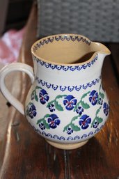 Nicholas Mossi Pottery Pitcher 7.5 In