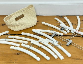 Modern Hangers In A Knit Bag