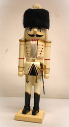 Vintage Wooden White Soldier Nutcracker