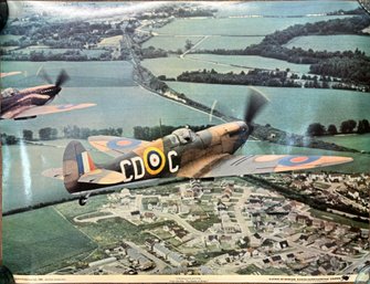 1969 Battle Of Britain Supermarine Spitfire Poster