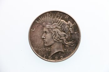 1922  Silver Peace Dollar Coin