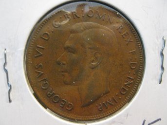 1938   AUSTRALIA  LARGE PENNY COIN  - XF