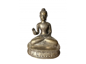 Metal Seated Blessing Buddha