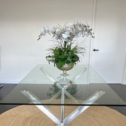 Orchid Display - In Glass Urn