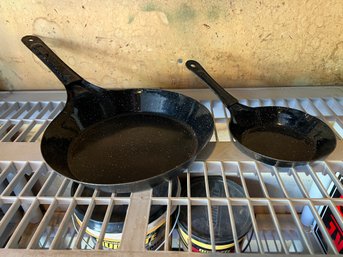 Pair Of Metal Frying Pans