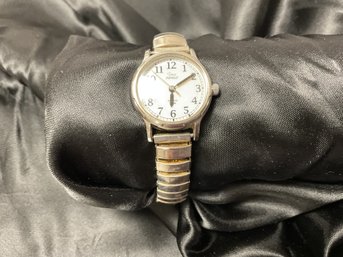Vintage Timex  Water Resistant Watch- Silver/gold Tone  Band