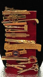 Collection Of Vintage Tie Clips