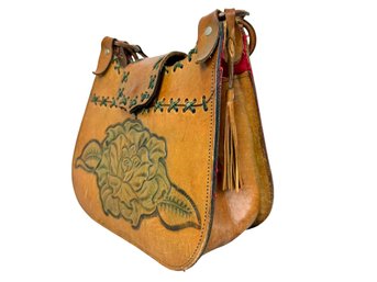 Vintage Handmade Bohemian Leather Shoulder Bag