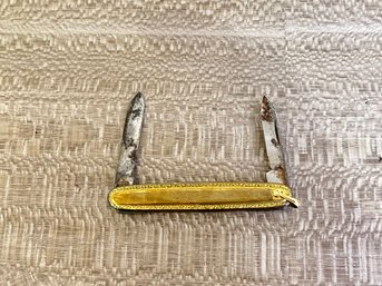 10K Gold Pocket Knife