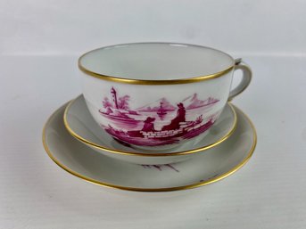 Hochst Teacup And Shallow Bowls (3)