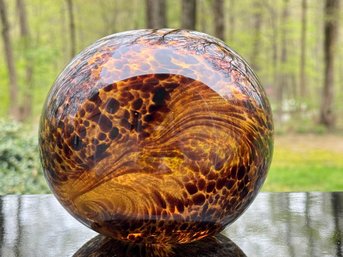Large Murano Art Glass Paperweight Ball