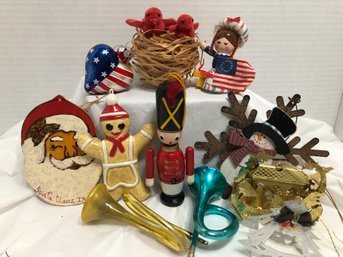 Misc Lot Of Ornaments - Vintage And Modern