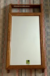 Zenith Oak Mirrored Bathroom Wall Cabinet - 17'L X 5'D X 37'H