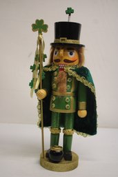 Vintage Wooden 14' Leprechaun Nutcracker