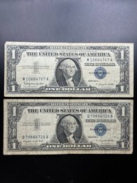 1957-A, 1957-B $1 Silver Certificates