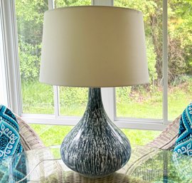 A Vintage Mid Century Ceramic Lamp - With Modern Frame