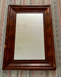 Large Antique Burled Wood Wall Mirror - 40.5'H X 28.5'W