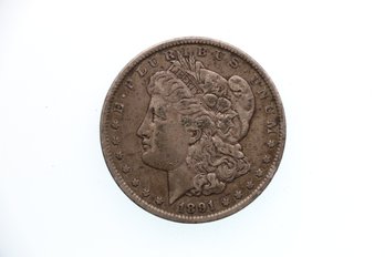 1891 Silver Morgan Dollar Coin