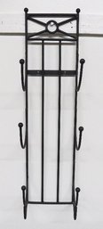 A Wrought Iron Hanging Towel Or Hat Rack, Or Wine Bottles Too.