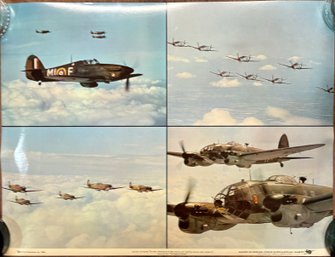 1969 Battle Of Britain Hurricanes & Spitfires Poster