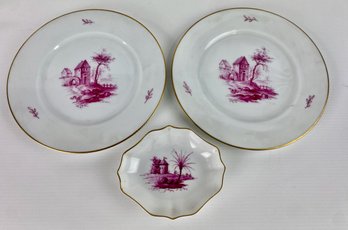 Hochst Plates And Small Bowl (3)