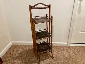Vintage Bamboo Multi Tier Stand