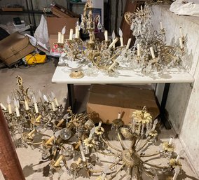 FIVE Vintage Chandeliers- Amazing Opportunity