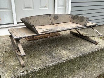 Rare And Local 1800s W.H. Armstrong Buggy Seat