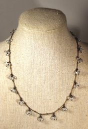 Beautiful Gold Tone Crystal Beaded Necklace By Kerri Linden